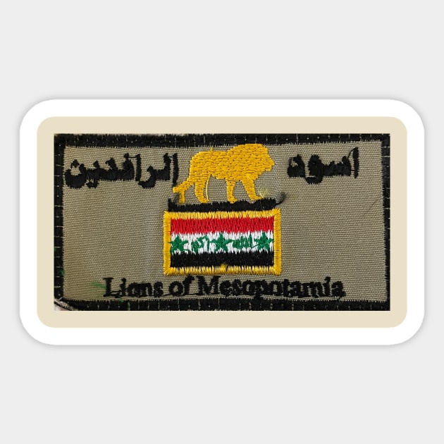 Lions of Mesopotamia Patch Sticker by Limb Store